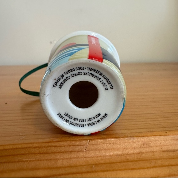 Starbucks Holiday Christmas Tree Ornament California State Beach Coffee Cup - Picture 5 of 5